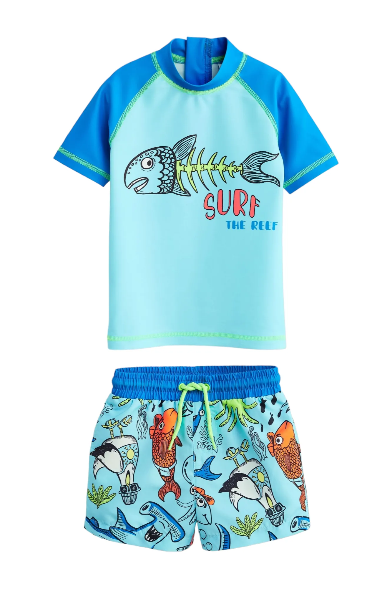 2 Piece Skeleton Fish Swim Set