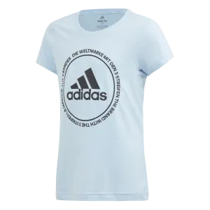 Adidas Kids Training Prime Tee- Global Blue