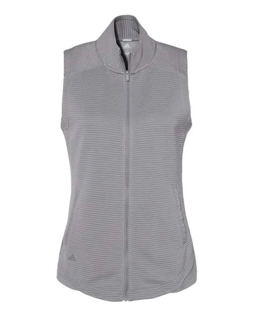 Adidas Women's Textured Full-Zip Vest