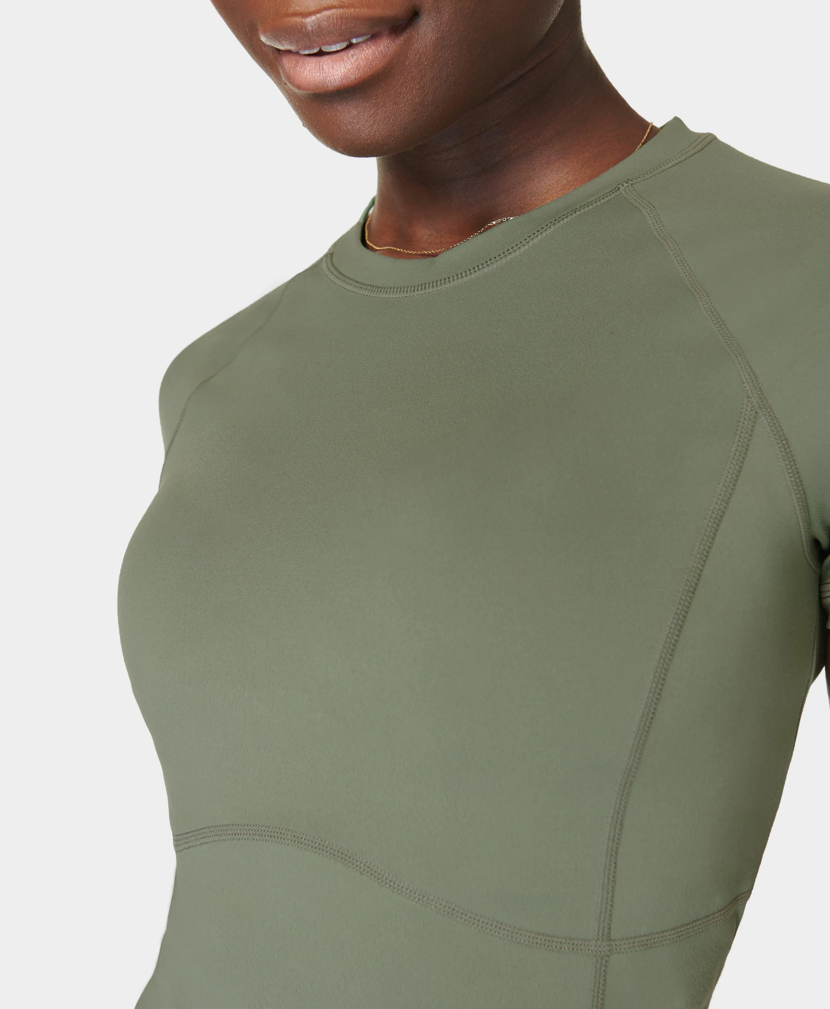 All Day Active Cropped T-shirt Sb9798 Umbra-Green