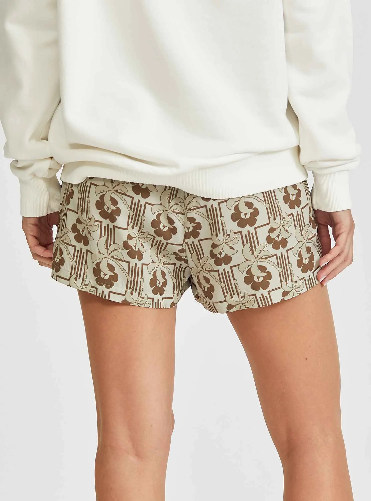 ALLOVER PRINTED VISCOSE SHORTS