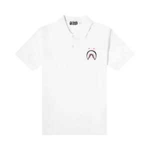 BAPE A Bathing Ape Shark 'White' Polo, White