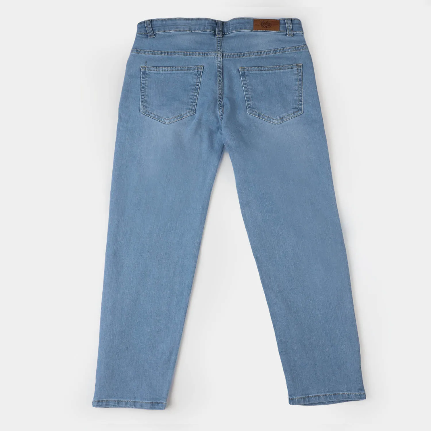 Boys Denim Pant Neon Touch-Ice Blue