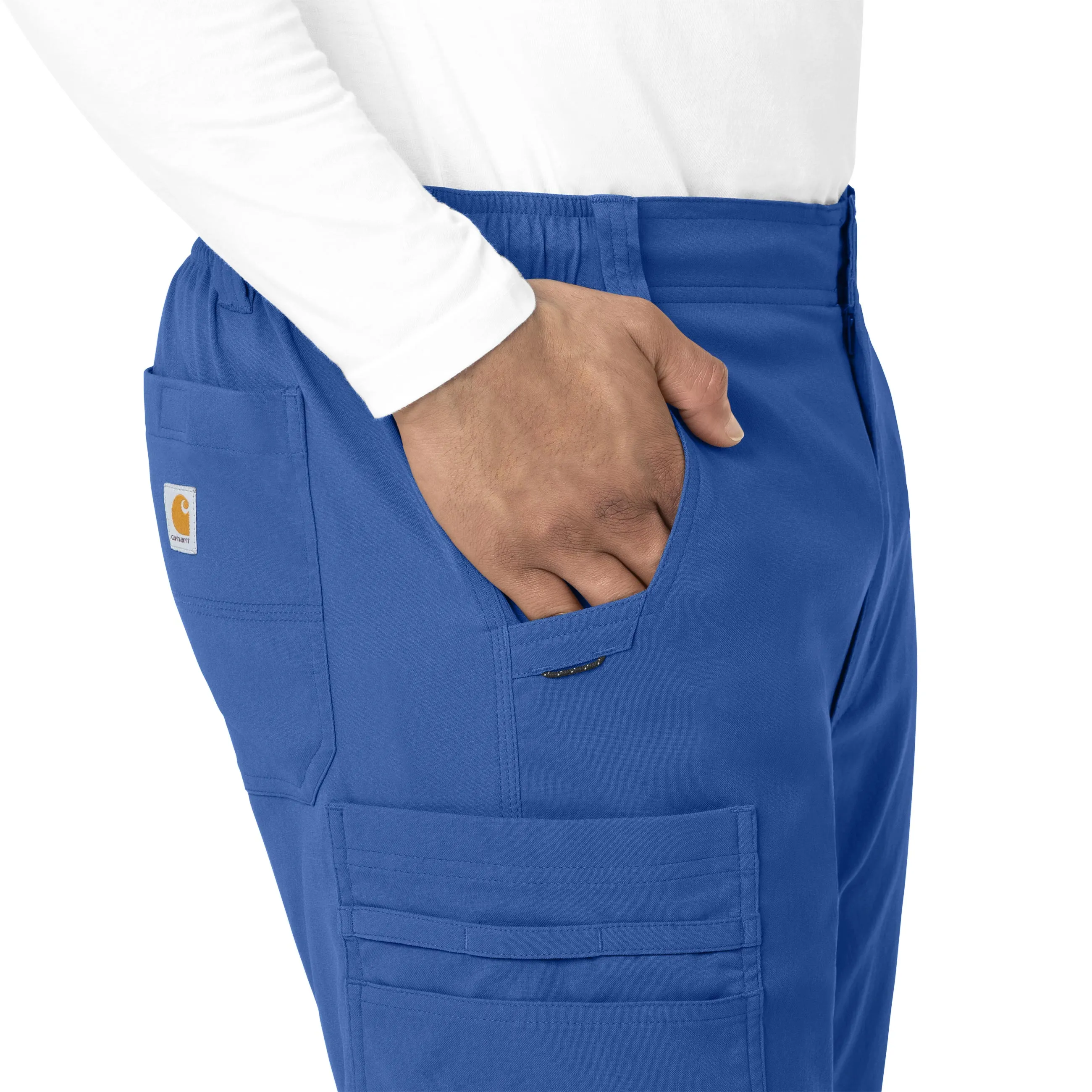 Carhartt Rugged Flex Peak Men's Straight Leg Cargo Scrub Pant - Royal