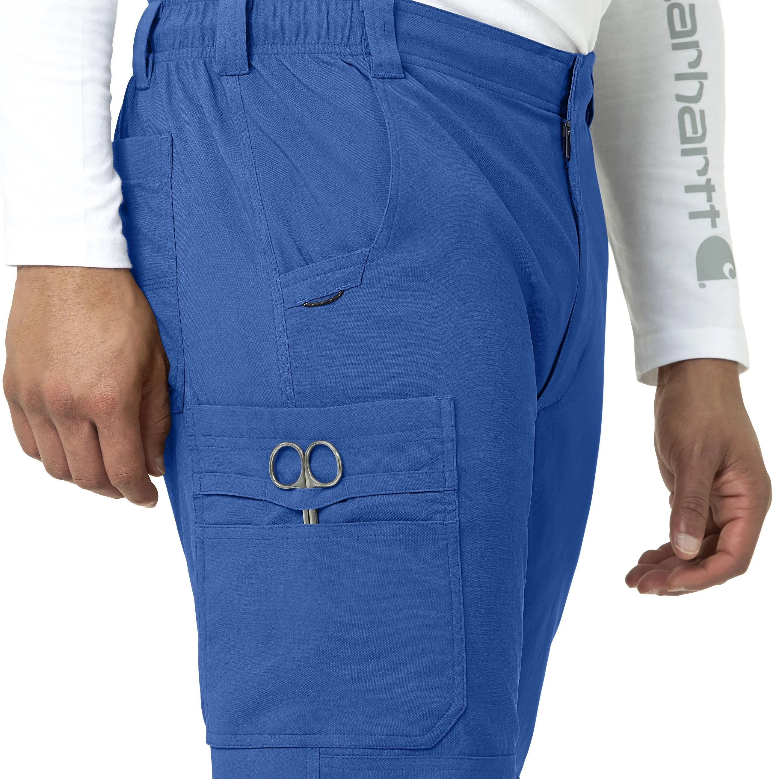 Carhartt Rugged Flex Peak Men's Straight Leg Cargo Scrub Pant - Royal