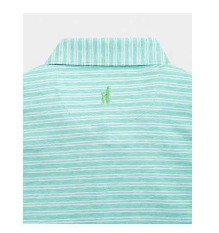 Carlos Striped Polo in Iguana by Johnnie-O