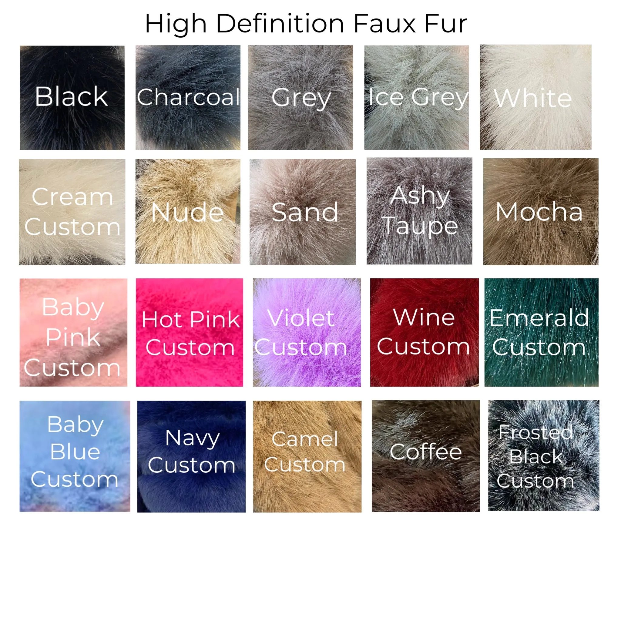 Classic 9 Row Faux Fur Coat