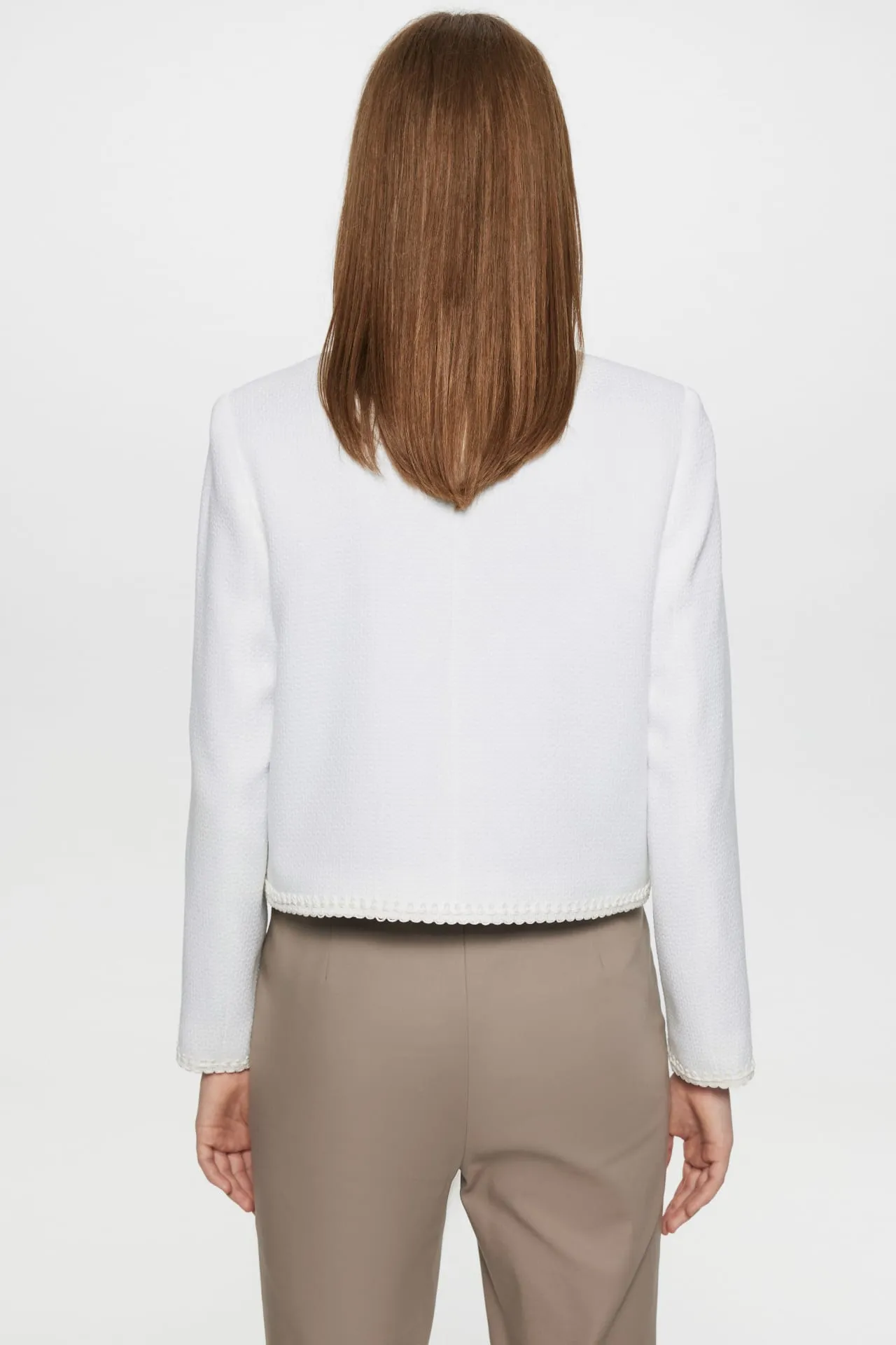 Coco Trimmed Lurex Dobby Jacket