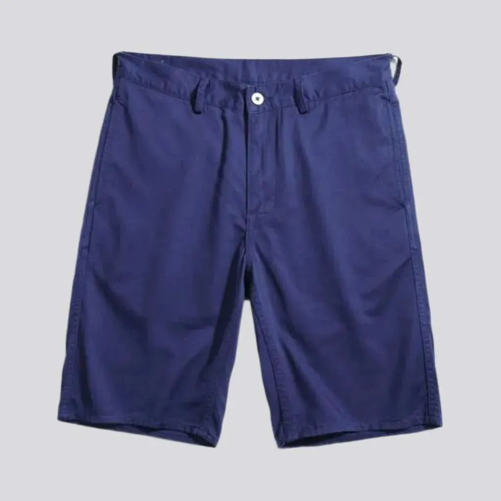 Color y2k men's denim shorts