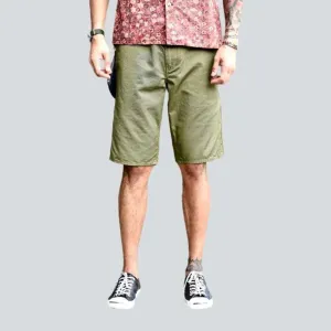 Color y2k men's denim shorts