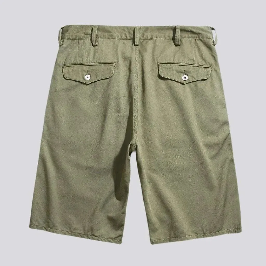 Color y2k men's denim shorts