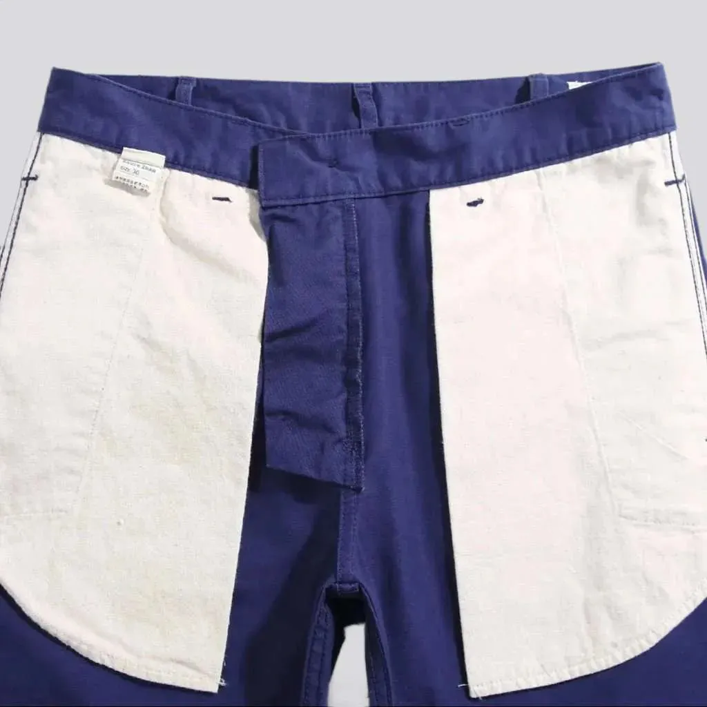 Color y2k men's denim shorts