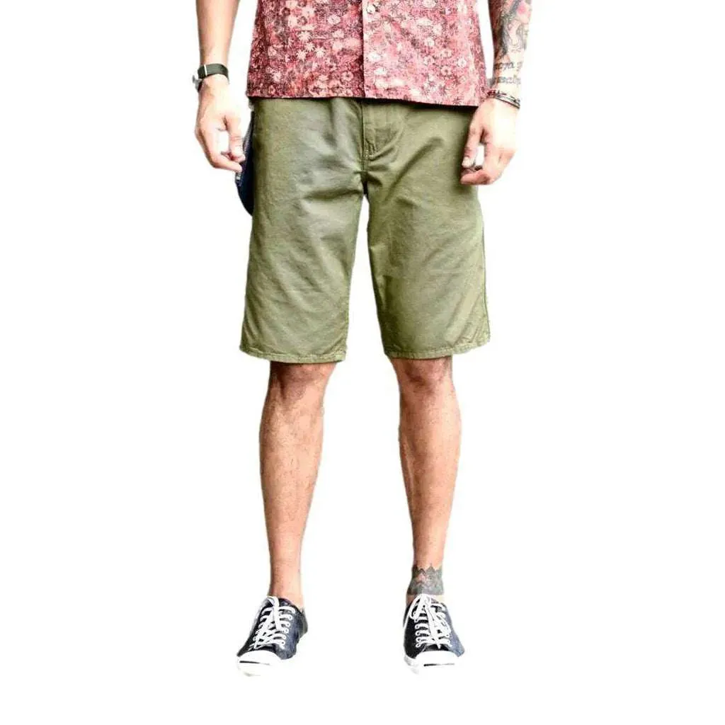 Color y2k men's denim shorts