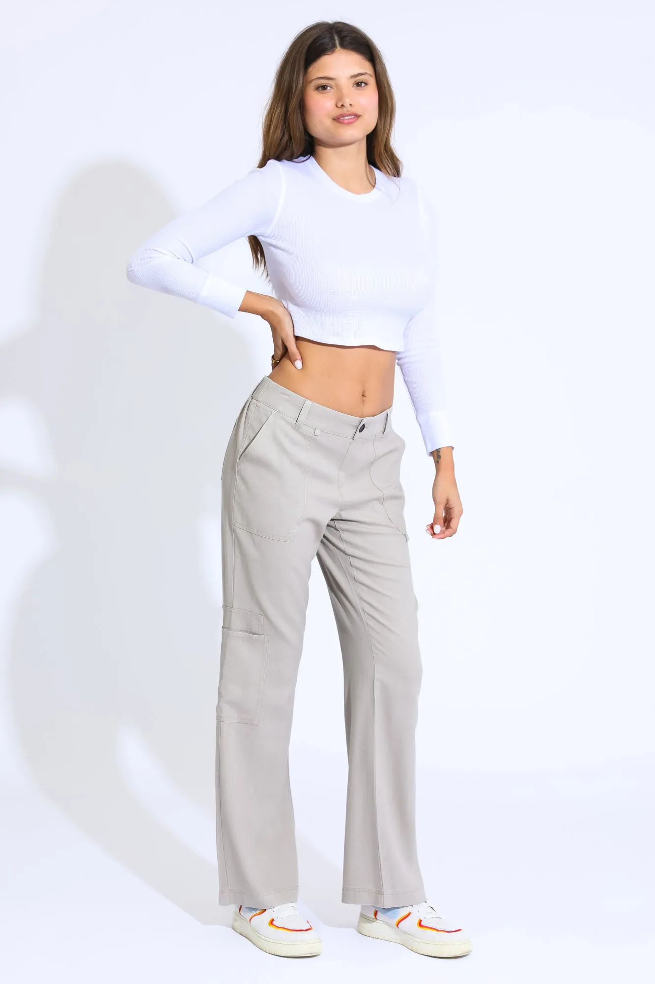 Comfort Waist Utility Pant - Taupe