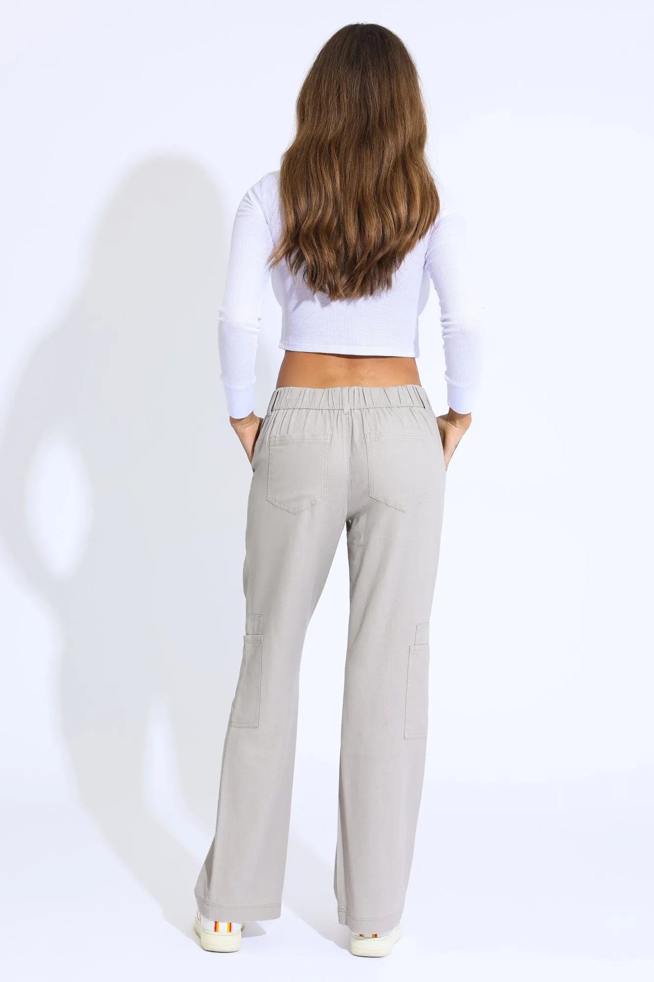 Comfort Waist Utility Pant - Taupe