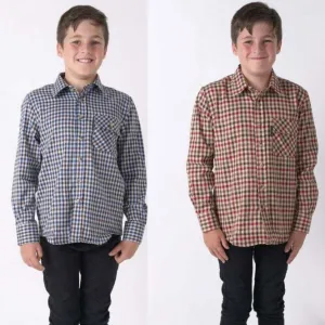 Country Classics Kids Long Sleeve Check Shirt - Highclere