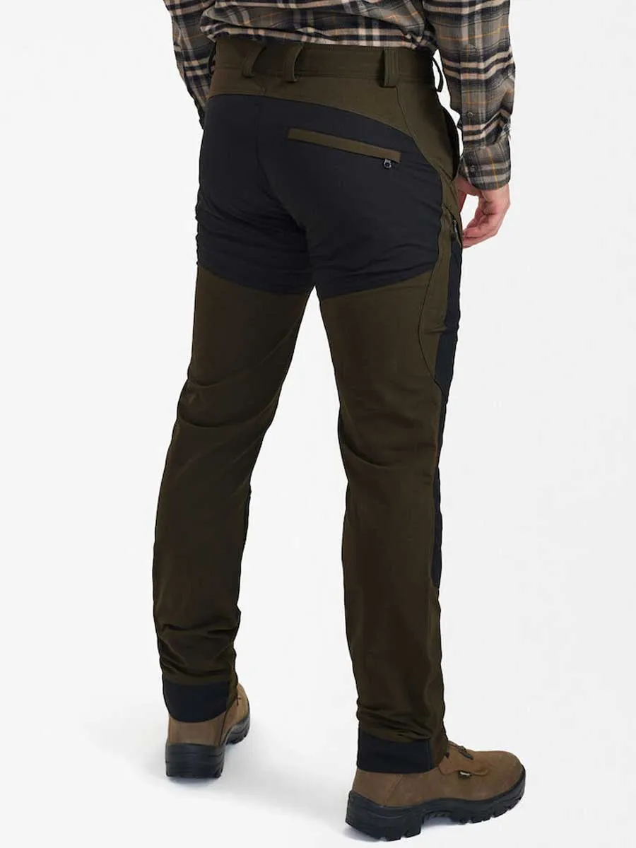 DEERHUNTER Northward Trousers - Mens - Bark Green / Black