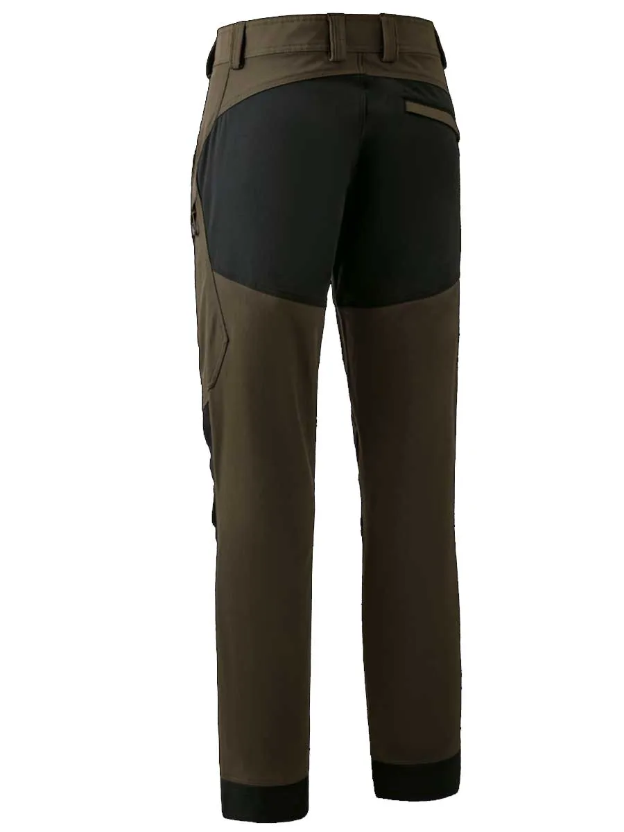 DEERHUNTER Northward Trousers - Mens - Bark Green / Black