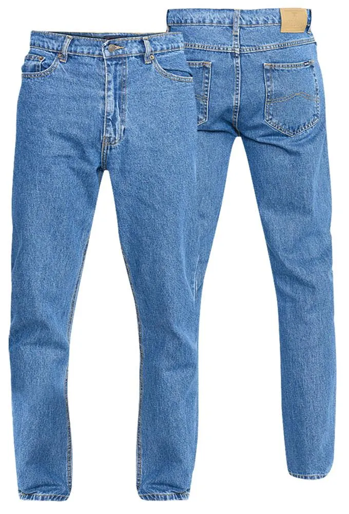 Duke Clothing Stonewash Rockford Comfort Fit Jeans