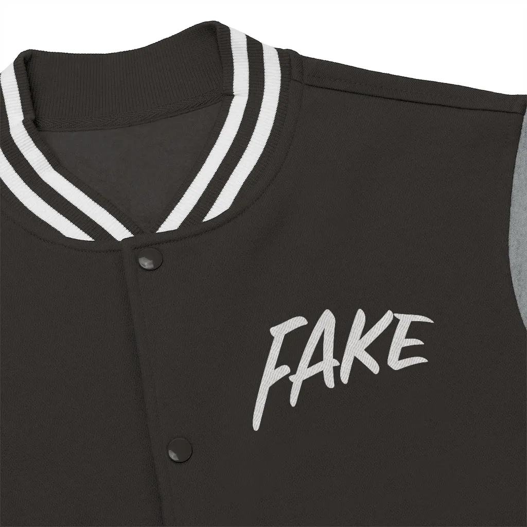 Fake Men Varsity Jacket