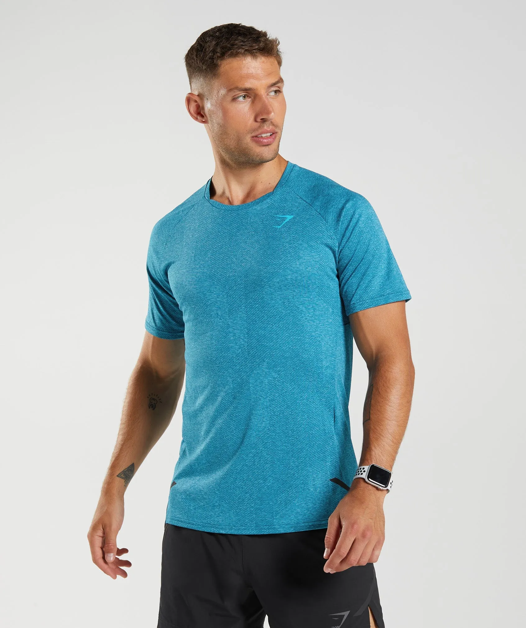 Gymshark Apex T-Shirt - Atlantic Blue/Shark Blue