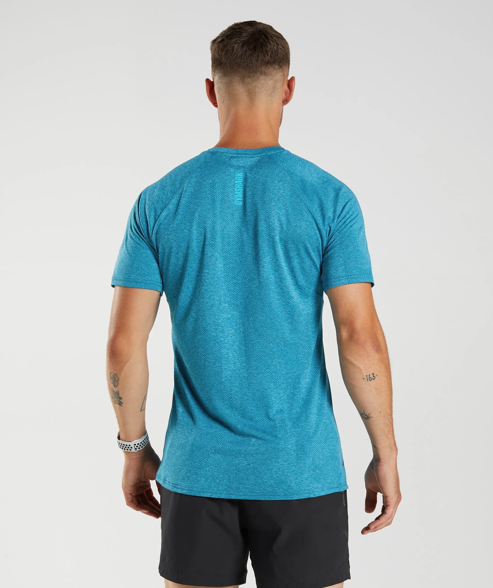 Gymshark Apex T-Shirt - Atlantic Blue/Shark Blue