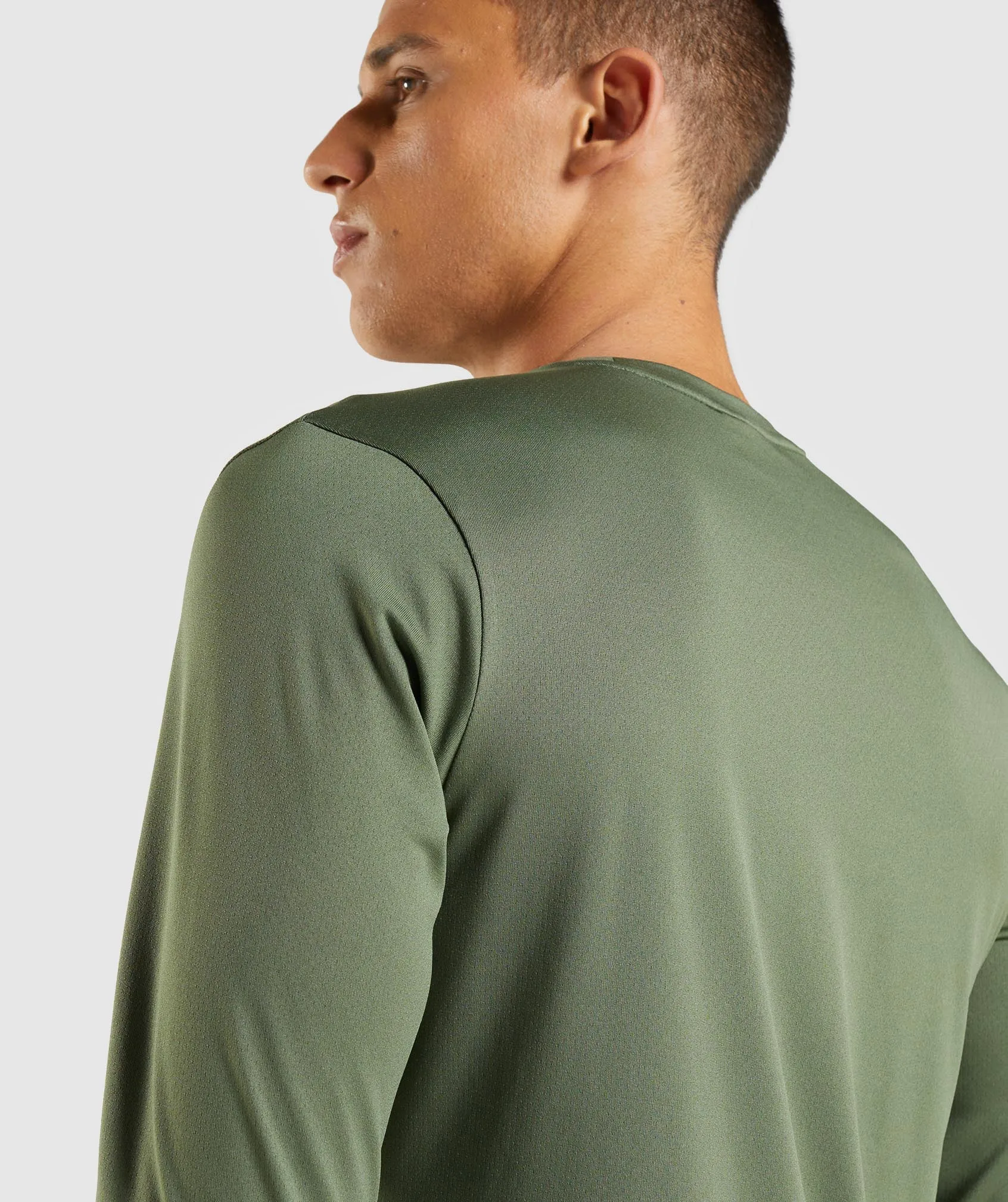 Gymshark Arrival Long Sleeve T-Shirt - Core Olive