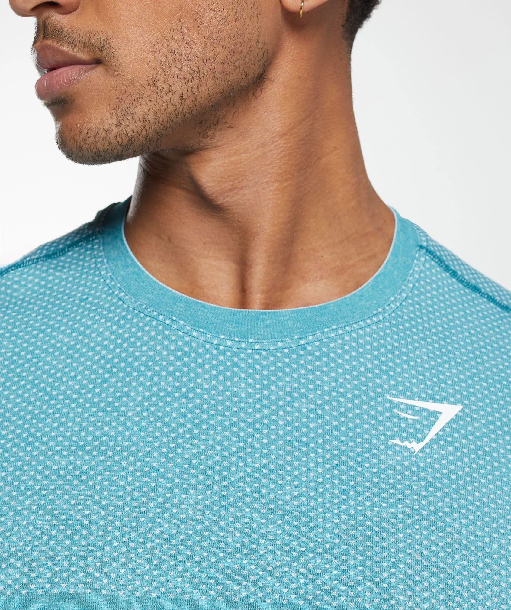 Gymshark Vital Seamless T-Shirt - Artificial Teal/White Marl