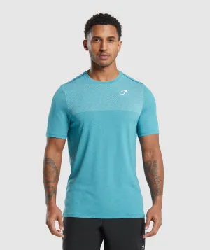 Gymshark Vital Seamless T-Shirt - Artificial Teal/White Marl