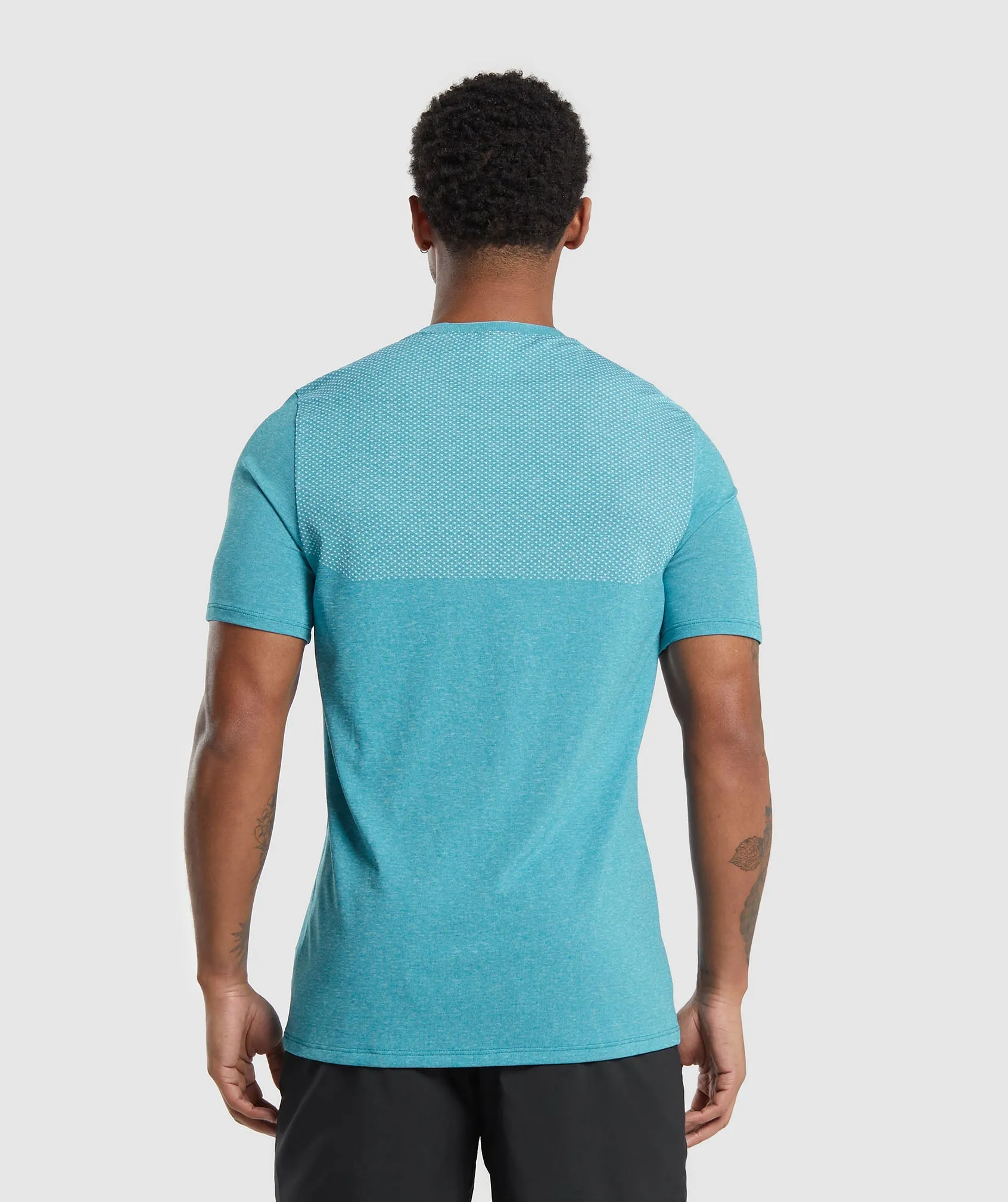 Gymshark Vital Seamless T-Shirt - Artificial Teal/White Marl