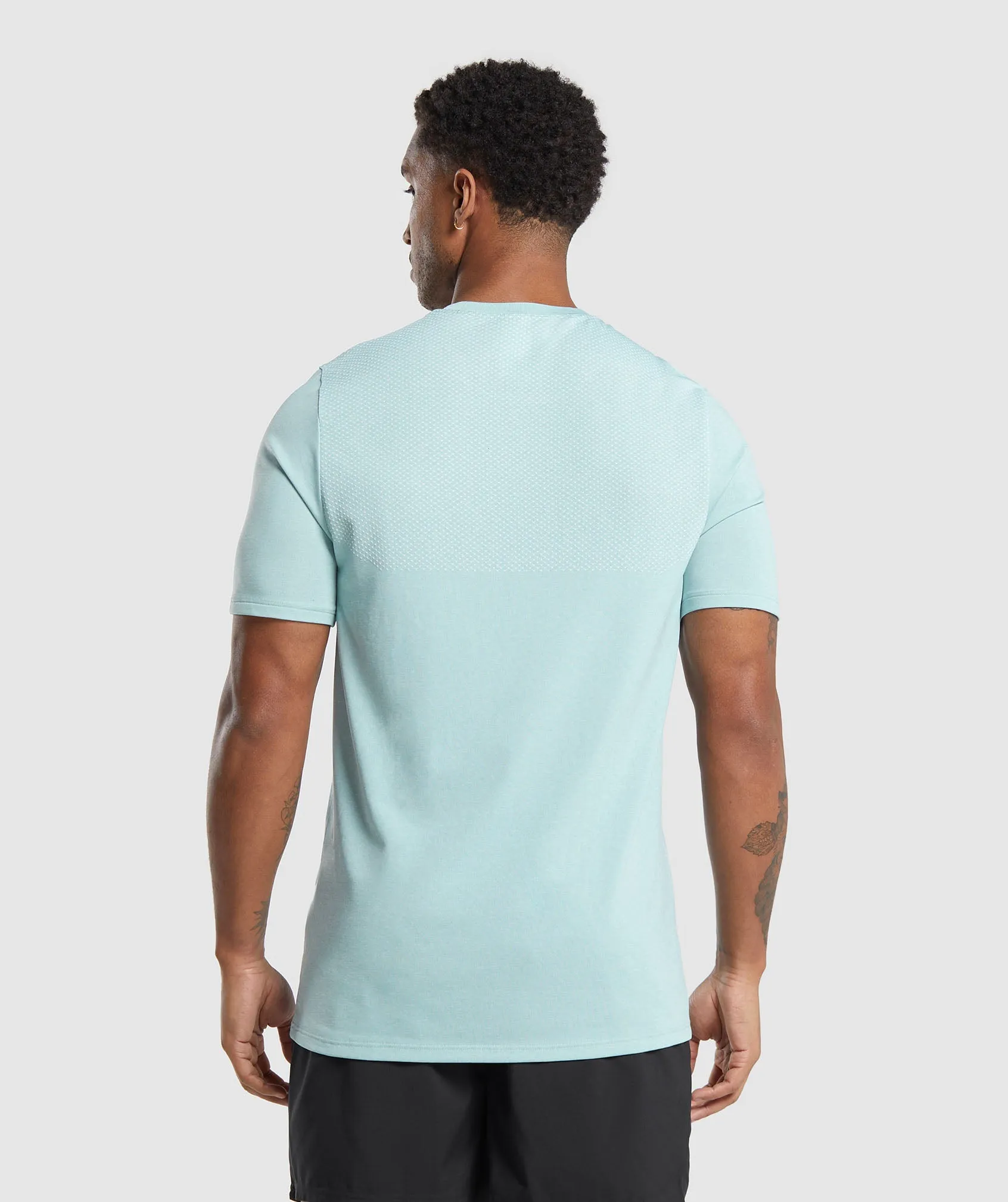 Gymshark Vital Seamless T-Shirt - Lagoon Green/White Marl