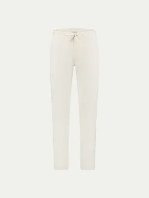 Ivory Linen Seaside Trousers