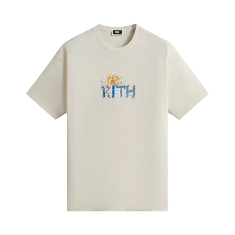 Kith Treats Hanukkah Shamash 'Sandrift' T-Shirt, Cream