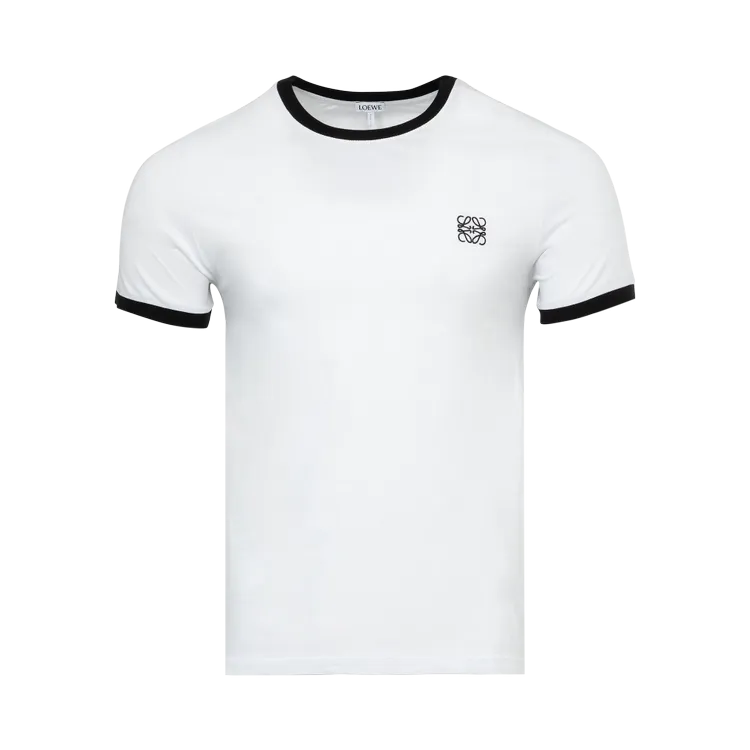 Loewe Slim Fit 'White/Black' T-shirt, white