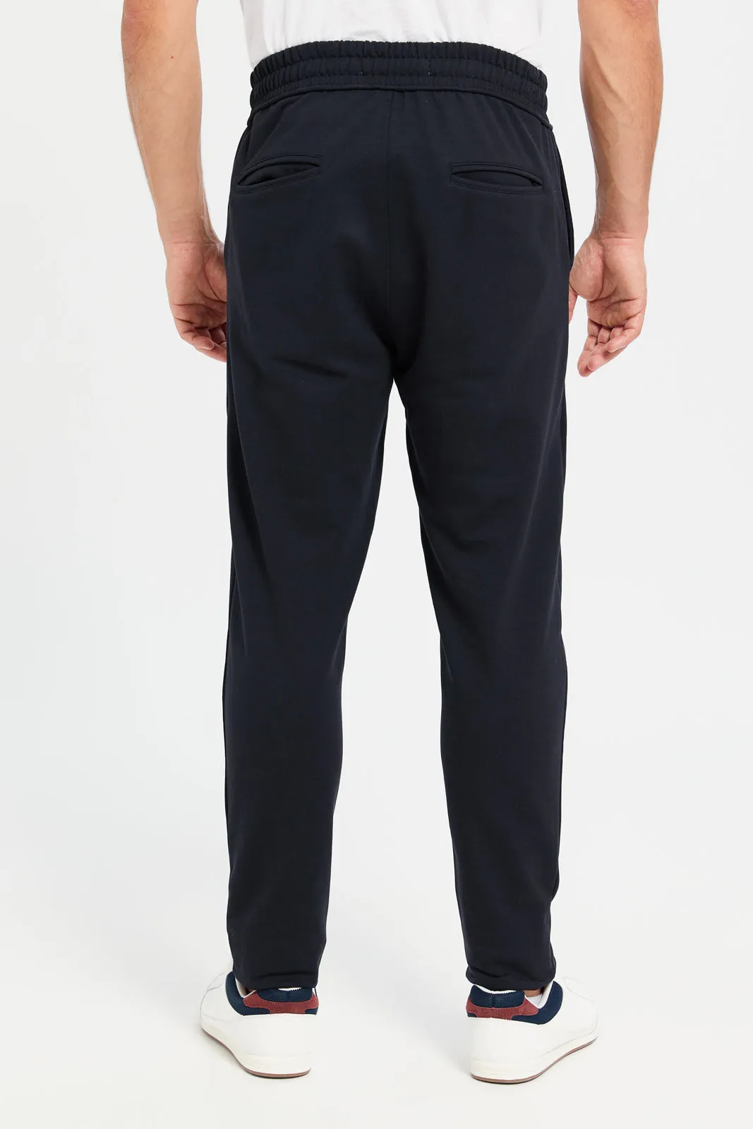 Men Black Jogger Fit Trousers