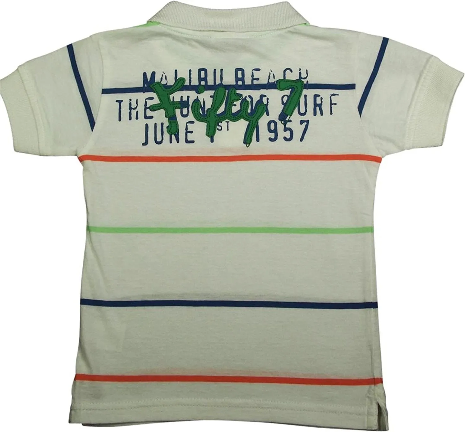 Mish - Baby Boys - 2 Colors -100% Cotton - Striped Short Sleeve Polo Shirt