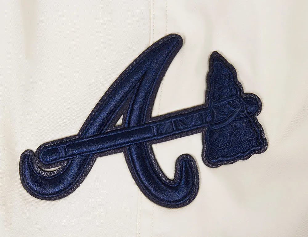 MLB ATLANTA BRAVES TRIPLE TONAL MEN'S WOVEN SHORT (EGGSHELL)