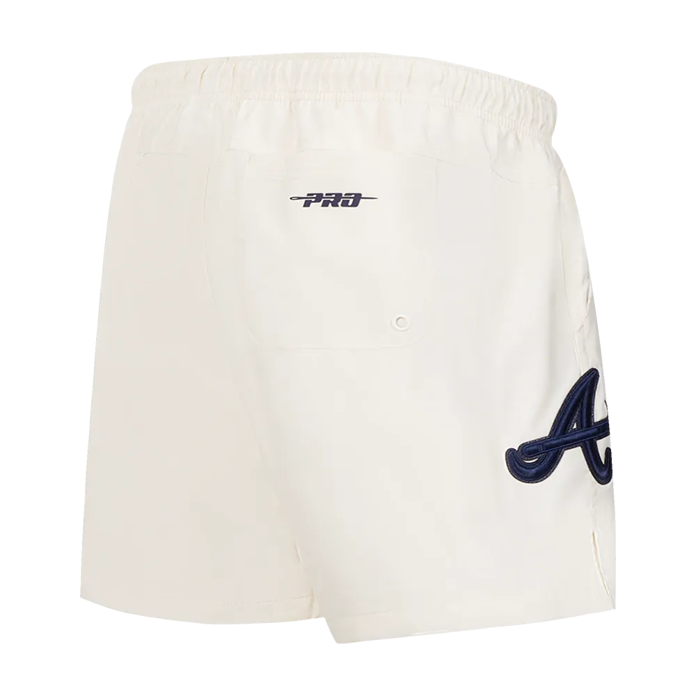 MLB ATLANTA BRAVES TRIPLE TONAL MEN'S WOVEN SHORT (EGGSHELL)