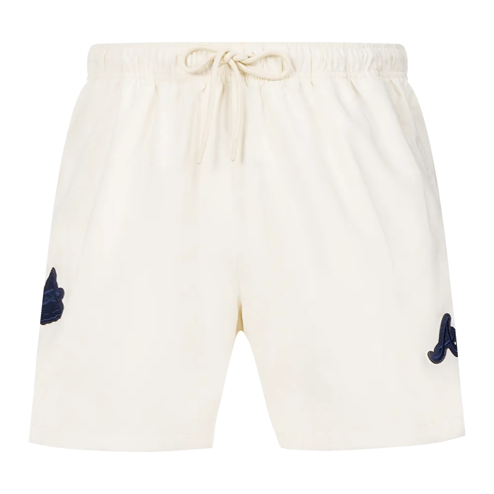 MLB ATLANTA BRAVES TRIPLE TONAL MEN'S WOVEN SHORT (EGGSHELL)