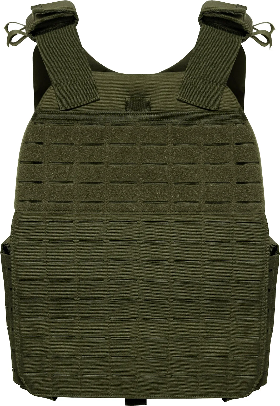 Olive Drab Regular Laser Cut MOLLE Plate Carrier Vest