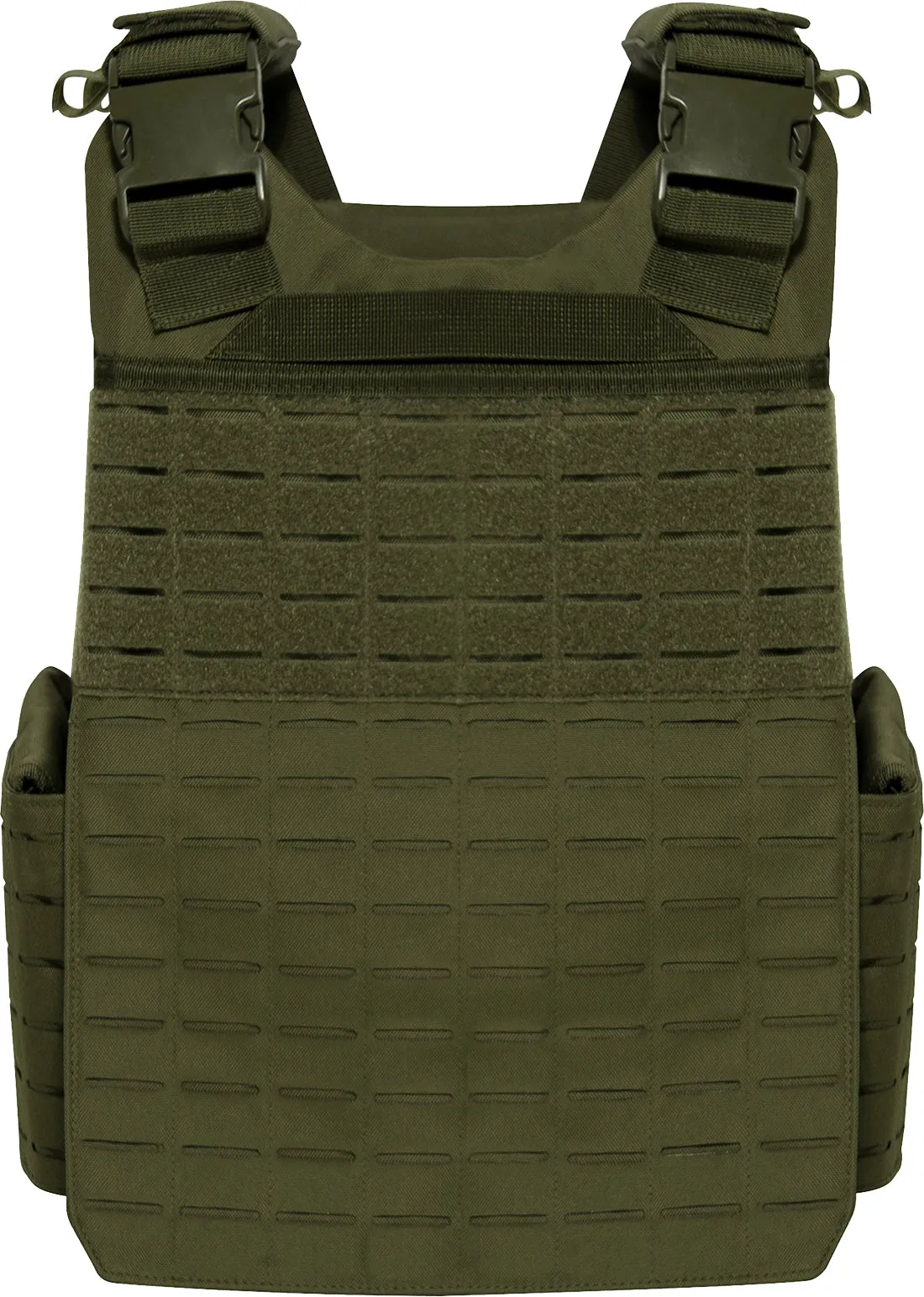 Olive Drab Regular Laser Cut MOLLE Plate Carrier Vest