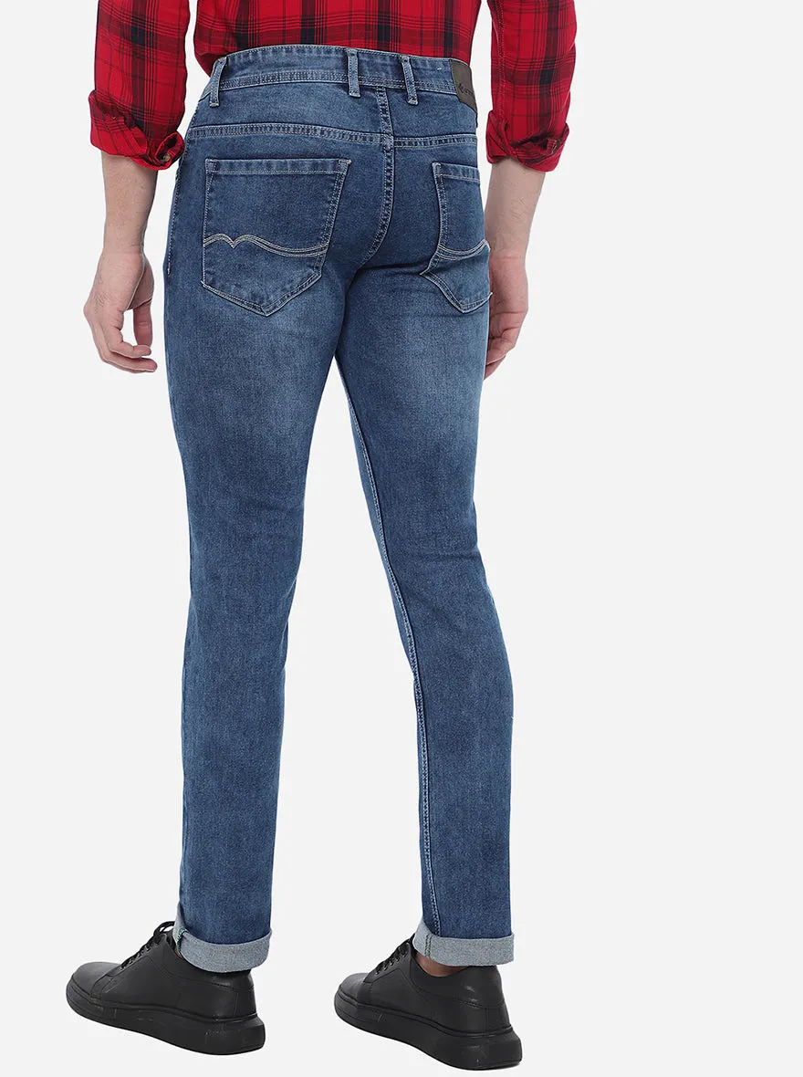 River Blue Washed Narrow Fit Jeans | Greenfibre