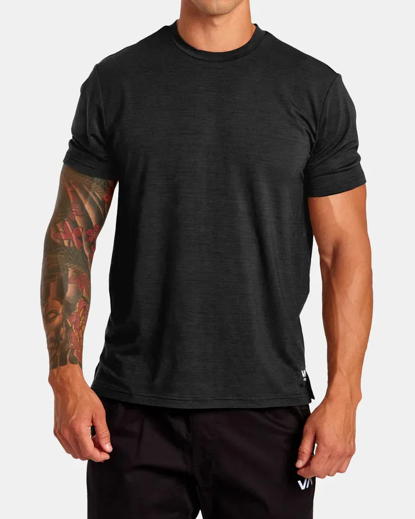 RVCA VA SPORT BALANCE TECHNICAL TRAINING T-SHIRT - BLACK