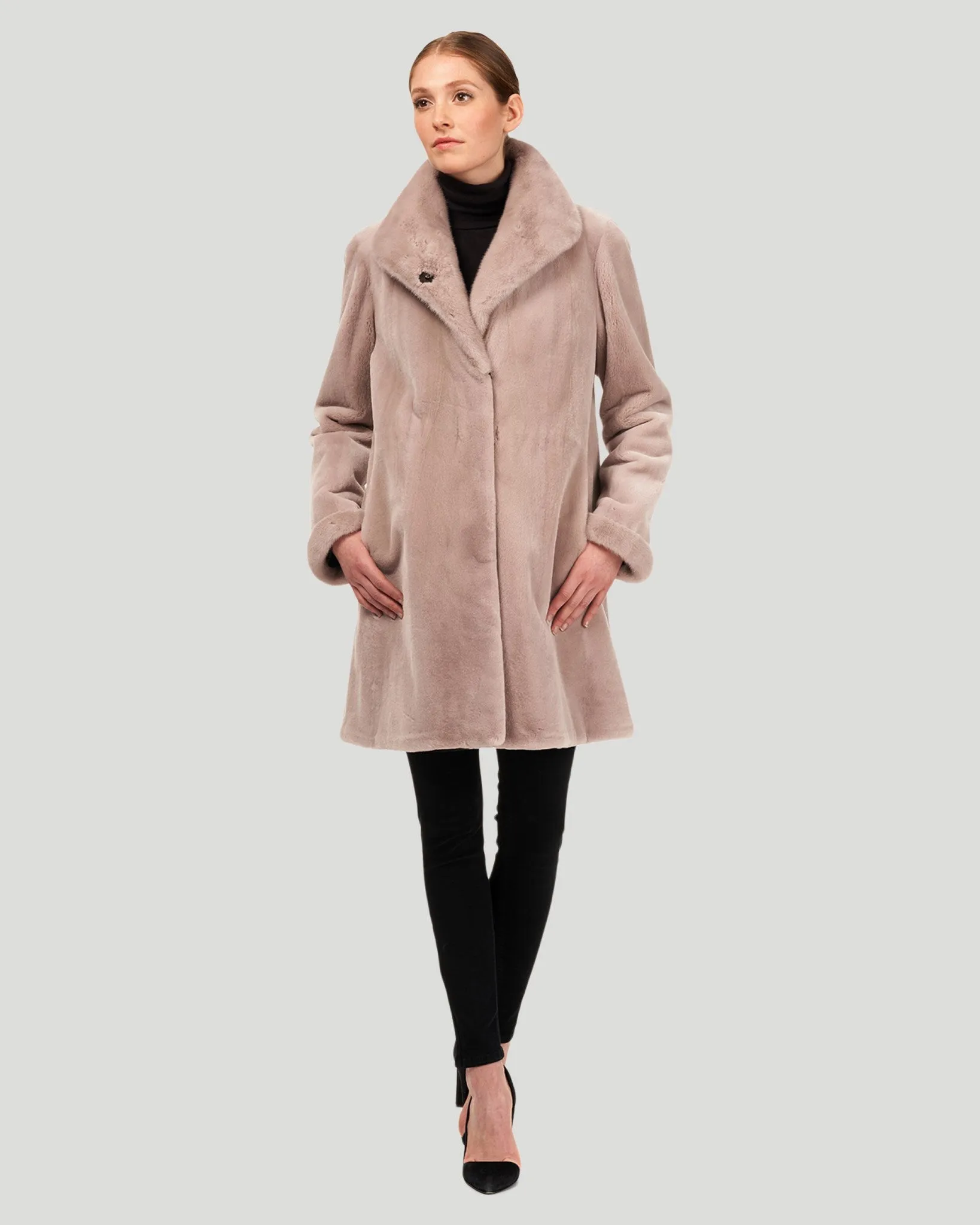 Sheared Mink Revesible Short Coat