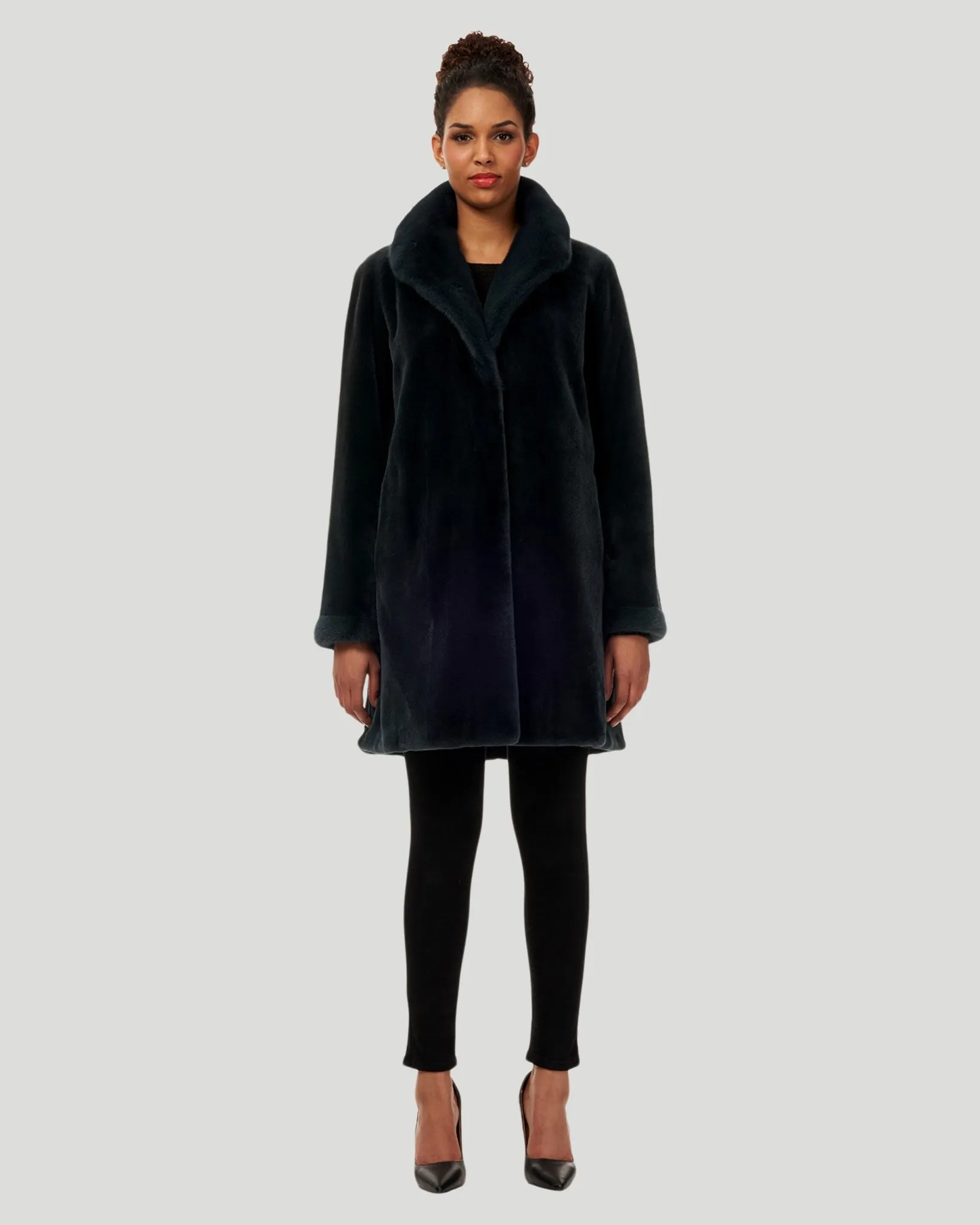 Sheared Mink Revesible Short Coat