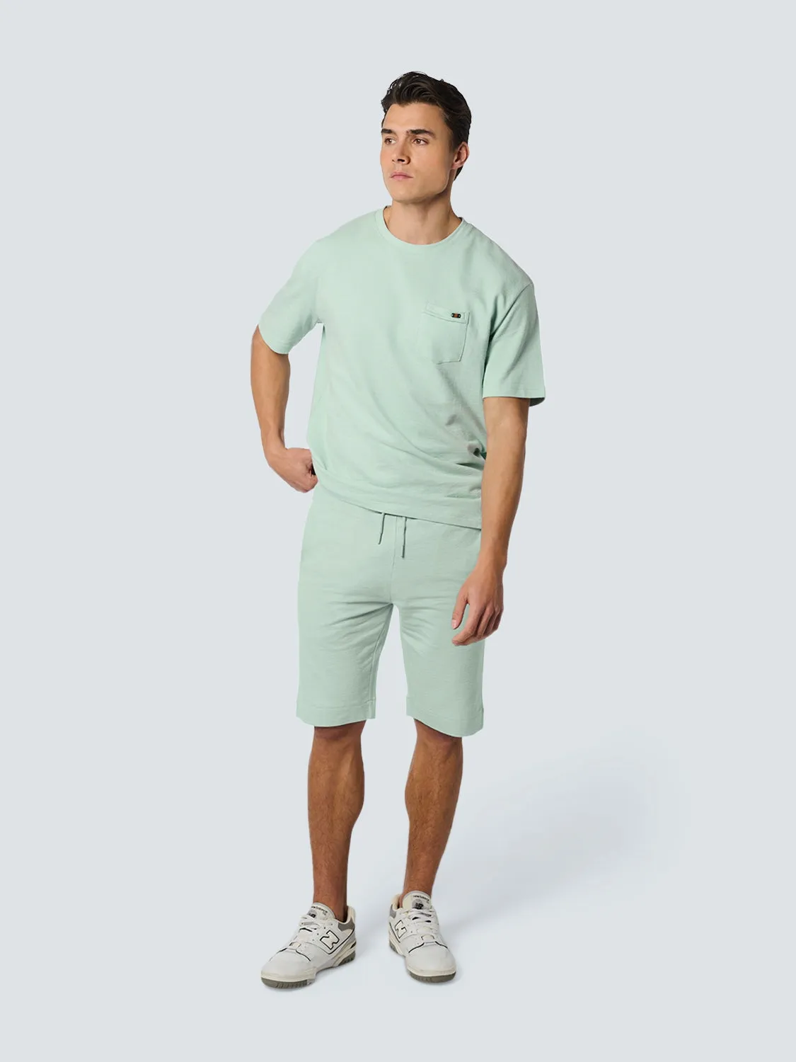 Short Jersey Solid Jacquard Slub | Mint