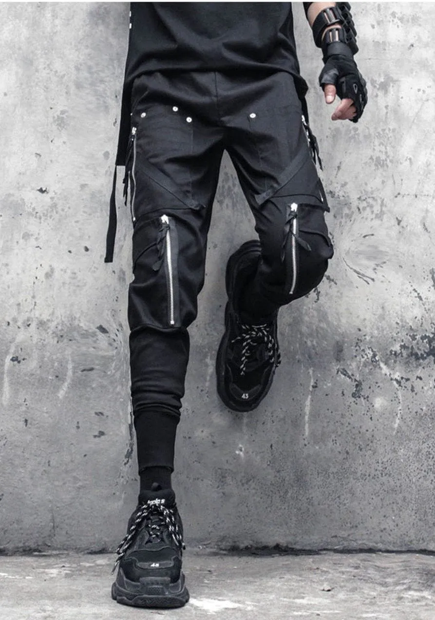 Slim Fit Zipped Pocket Cargo Pants