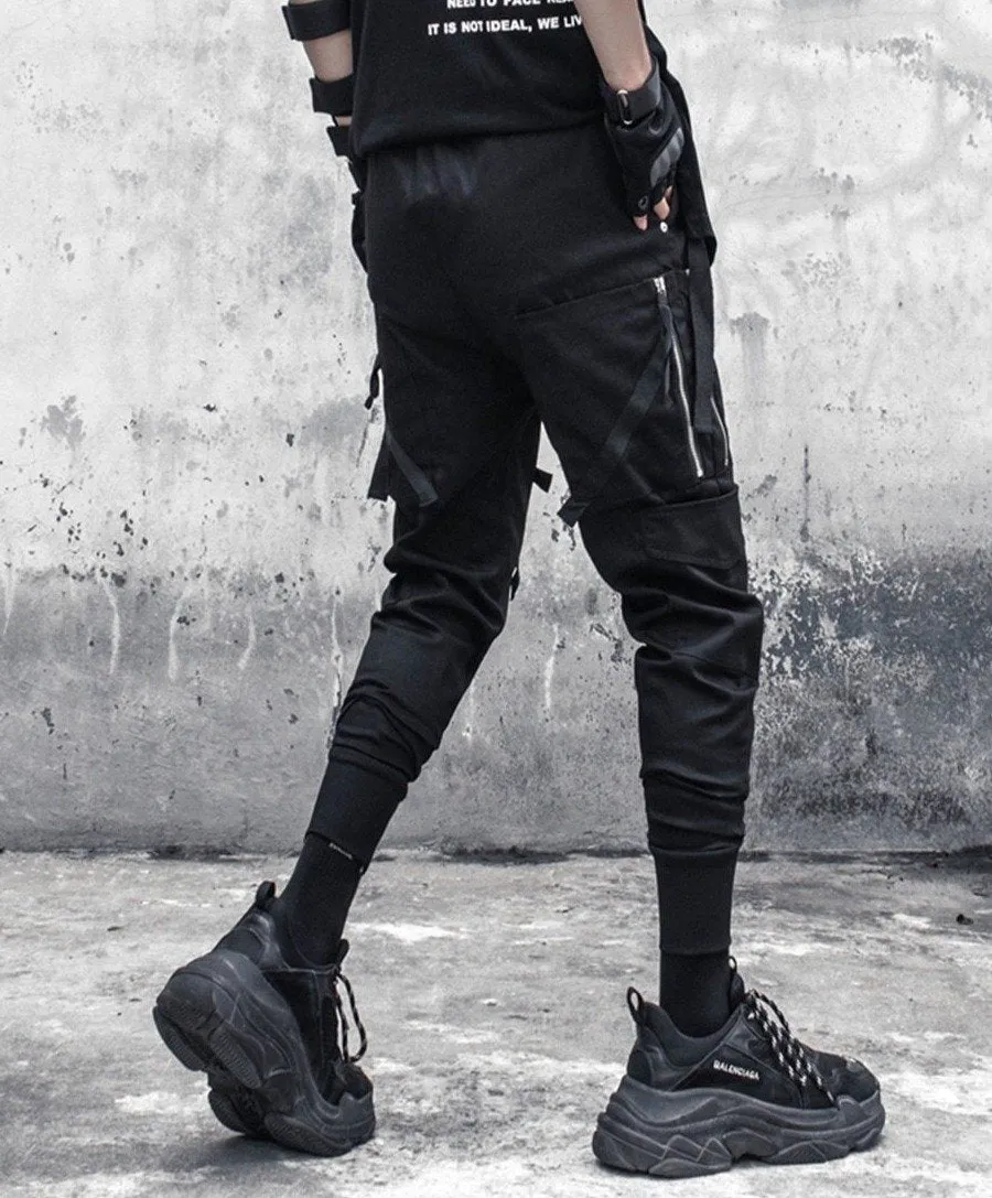 Slim Fit Zipped Pocket Cargo Pants