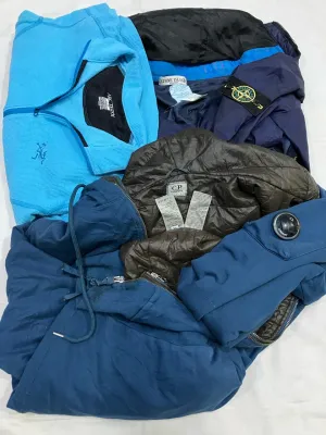 Stone Island and arcteryx  and cp company jackets