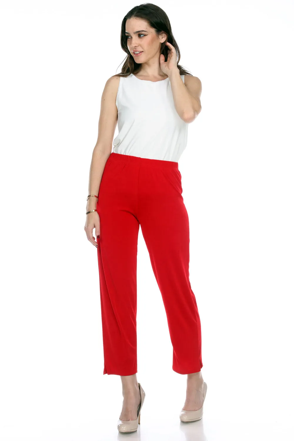 Stretch Ankle Length Pants-5001BN-ARS1